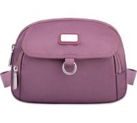 Farcauo Bolso Bandolera Mujer Nylon Impermeable Mujer Hombro Violeta Bolso de Hombro Mediano Cruzado Mujer Crossbody Mujer con Correa Ajustable Bolsos