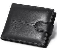 Farcauo Carteras de Piel Hombre Negro Carteiras Homens Pequeña Carteras Hombre RFID Hombre Billeteras Hombre Cartera De Piel Hombre Cuero Tarjetero Pequeñas Piel Mini Monedero Regalos para