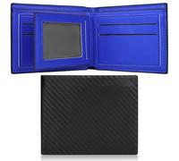 Farcauo Carteras para Hombre pequeñas Azul Carteiras Homens Pequeña Carteras Hombre Billeteras Hombre Cartera De Piel Hombre Cuero Tarjetero Pequeñas Mini Monedero Regalos para Minimalista Hombre