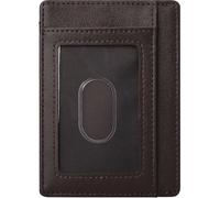 Farcauo Mini Cartera Hombre Marrón Carteiras Homens Pequeña Carteras Hombre RFID Hombre Billeteras Hombre Cartera De Piel Hombre Piel Mini Monedero Regalos para Hombre Cartera Minimalista Hombre