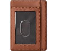 Farcauo mini cartera hombre Marrón claro Carteiras Homens Pequeña Carteras Hombre RFID Hombre Billeteras Hombre Cartera De Piel Hombre Piel Mini Monedero Regalos Para Hombre Cartera Minimalista Hombre