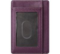Farcauo Mini Cartera Hombre Morado Carteiras Homens Pequeña Carteras Hombre RFID Hombre Billeteras Hombre Cartera De Piel Hombre Piel Mini Monedero Regalos para Hombre Cartera Minimalista Hombre