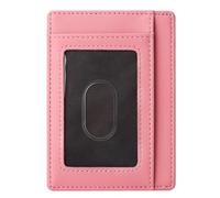 Farcauo Mini Cartera Hombre Rosa Carteiras Homens Pequeña Carteras Hombre RFID Hombre Billeteras Hombre Cartera De Piel Hombre Piel Mini Monedero Regalos para Hombre Cartera Minimalista Hombre