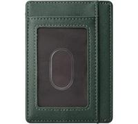 Farcauo mini cartera hombre Verde oscuro Carteiras Homens Pequeña Carteras Hombre RFID Hombre Billeteras Hombre Cartera De Piel Hombre Piel Mini Monedero Regalos Para Hombre Cartera Minimalista Hombre