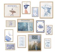 Fardes Decoración costera para habitación de nieta, imágenes estéticas de vaquera, impresiones artísticas de pared para dormitorio de adolescentes y niñas, decoración de pared de playa