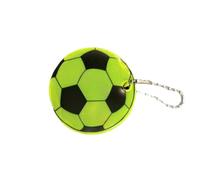 FAREASTSHOP 12 Piezas Colgantes Reflectantes,Pelota Llaveros Reflectores,PVC Reflector Fútbol,Llavero Colgante fútbol con Cadena,Láminas Reflectantes Seguridad, para Ciclismo Nocturno