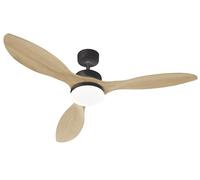 FARELEK Oklahoma Ventilador de Techo Con Led Potencia 100 W, Diámetro 1370 mm, Control remoto, Selector de velocidad, Número de velocidades X3,