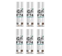 Faren F74 Grasa de Cobre, Spray Lubricante Hidrófobo Antigrripante para Altas Temperaturas, Propiedad extrema presión, previene el desgaste de componentes, 400 ml (6)