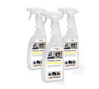 Faren FIREGLASS, Limpiador de Hollín para Chimeneas Fireglass, Cristales Líquidos, Efectivo y Seguro, 750 ml