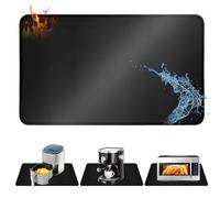 Farerkass Alfombrilla Resistente al Calor de 60x40 cm, Alfombrilla de Protección Ignífuga para Freidora de Aire y Cafetera, Alfombrilla de Barbacoa Eimpermeable