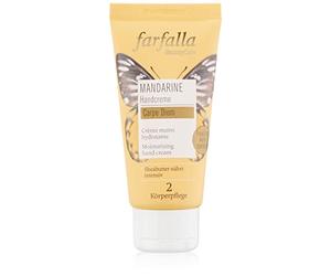 farfalla Crema de manos hidratante Mandarine 100 cosméticos naturales certificados, 50 ml