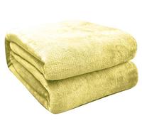 FARFALLAROSSA Manta Bebe Polar Franela Extra Suave, 70x100cm, Mantas Infantil, Amarillo