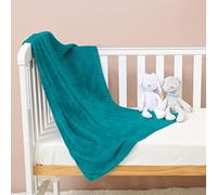 FARFALLAROSSA Manta Bebe Polar Franela Extra Suave, 70x100cm, Mantas Infantil, Azul Verde