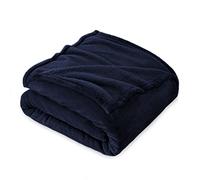 FARFALLAROSSA Manta Grande para Cama 150 y Sofá, Cubrecama de Franela Polar Súper Suave y Cálido para Invierno, Oeko-Tex, 210 x 240 cm Azul