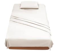 FARFALLAROSSA Sabanas Cama 120 - Juego Sábanas 3 Piezas - Sábanas Bajera Ajustable - Encimera - 1 Funda de Almohada 50x80 (Cama 120-120x190/200 cm, Beige)
