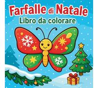 Farfalle di Natale - Libro da colorare