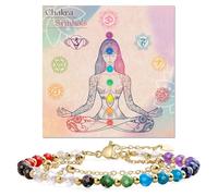 Farfume Chakras pulseras de piedras naturales para Mujer Cuentas de Perla Natural de 4mm Piedras Pulidas a Mano Joyería Regalo Ideal