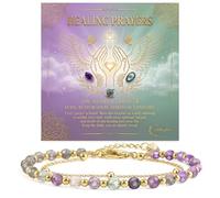 Farfume Pulsera de Cristal Sanación y Oraciones Pulsera de Cuentas para Mujer Cuentas de Piedra Natural 4mm Joyería para Mujer Hecha a Mano Regalo