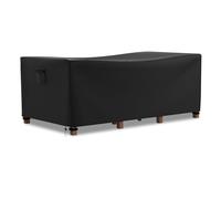 Farfy Funda Muebles Jardin Impermeable 125x63x74cm, Funda Mueble Exterior Tejido Oxford 600D, Cubre Sofas de Jardín con Ventilación, a Prueba de Viento, Anti-UV, Resistente al Desgarro