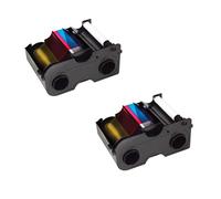 Fargo 45000 Cintas de Color YMCKO - Paquete de 2
