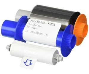 Fargo 84051 500páginas cinta para impresora - Cinta de impresoras matriciales (Fargo HDP5000, 500 páginas, Pintar por sublimación, YMCK, Multicolor)