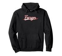 Fargo North Dakota Midwest Vintage Varsity Distressed Sudadera con Capucha