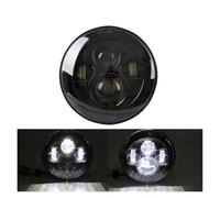 Fari Para Suzuki Para Land Para Cruiser Para Mazda DRL 7 Pulgadas 45w 4x4 Delanteros Halo Redondos 7 Pulgadas Faro Anteriore(1 Piece black)