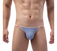 Faringoto Bragas para hombre Calzoncillos para hombre Ropa interior Desmontable Side Briefs Bikini Pant Hombres Cómodo Sexy Slip U Calzoncillos, azul, M