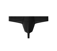 Faringoto Bragas sexys para hombre, tanga, tanga, de alta elasticidad, sin costuras, Negro -, Medium