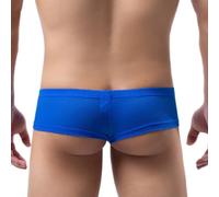 Faringoto Gay Sexy Ropa Interior Hombres Tangas Jockstrap Hombres Malla Bulge Bolsa Transpirable Calzoncillos Calzoncillos Masculinos Bragas Sissy Bikini, Azul, Medium