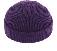 Faringoto Gorro de punto sin ala para hombre y mujer, color sólido, para invierno, Morado (, Taille unique