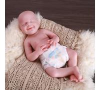 Farious - poupée réaliste en Silicone de 46CM, poupées de bébé Reborn réalistes, jouet et objet de Collection. Garçon chauve à boire 024-d (El niño Puede Beber)