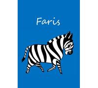 Faris: individualisiertes Malbuch / Notizbuch / Tagebuch - Zebra - A4 - blanko