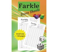 Farkle Score sheets: The Perfect Companion for Your Farkle Game Nights | Perfect Gift for Farkle Enthusiasts