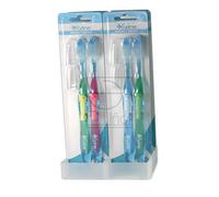 Farline cepillo dental medio duplo, 2 unidad, Doble Cara, Blanco