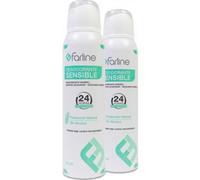 Farline Desodorante Sensible 24 H Spray 2 X150 ml