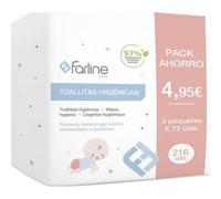 Farline Tri-Pack Toallitas Bebé 3 X 72 uds