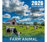 Farm Animal 2026 Calendar: Everyday life with charming barnyard animals
