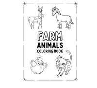 Farm Animal Coloring Book for Kids Ages 3-8 | Cute Cow, Pig, Horse & Chicken Coloring Pages | Easy & Fun Farm Animals Activity Book for Toddlers, ... | Cute Barnyard Animals for Early Learning,