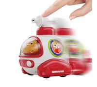 Farm Animal Toys - 4.13 Inches Cartoon Press and Go Car Toy with Whistle Sound for Toddler Outdoor Play Preschool Learning Christmas Festival Birthday Party Family Gatherings