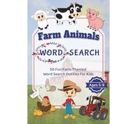Farm Animal Word Search Puzzle Book: Word Searches with Easy to Read Print about Animals, Nature, Plants and More | 6x9 inches, 100 pages | 50 Puzzles | Gift for Birthday, Vacation and Free Time