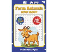 Farm Animal Word Search Puzzle Book: Word Searches With Easy To Read Print About Farms, Farm Animals and More! | 6X9 Inches, 110 Pages | 50+ ... holidays, and free time | Solutions Included