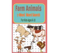 Farm Animals 1-Word Word Search for Kids Ages 6-10:: Simple One-Word Puzzle Book with 50+ Farm-Themed Word Searches for Kids | Educational and ... Puzzle Book with Cows, Pigs, Chickens & More