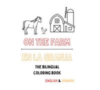 Farm Animals Bilingual Coloring Book