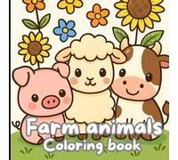 Farm animals: Coloring book