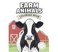 Farm Animals Coloring Book: 40 Realistic Farm Animals with Fun Facts and Rural Habitats (Tracks & Tails Discovery)