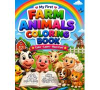 Farm Animals Coloring Book: Color, Learn and Have Fun with Farm Animals, Animal Families, Fun Activities and Easy Coloring Pages for Toddlers and Preschool Kids Ages 2-5 (Kidz Duniya Coloring Books)