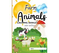 Farm Animals Coloring Book for Kids: 24 Beautiful Coloring Pages with Cute Farm Animals for kids ages 3-9