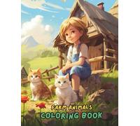 Farm Animals Coloring Book for Kids Ages 2-8: 100+ Fun and Easy Pages with Cows, Pigs, Chickens, Horses, Goats & More | Big, Simple, Adorable Farm Animal Coloring Book for Toddlers and Preschoolers