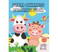 Farm Animals Coloring Book: For Kids Ages 3-6